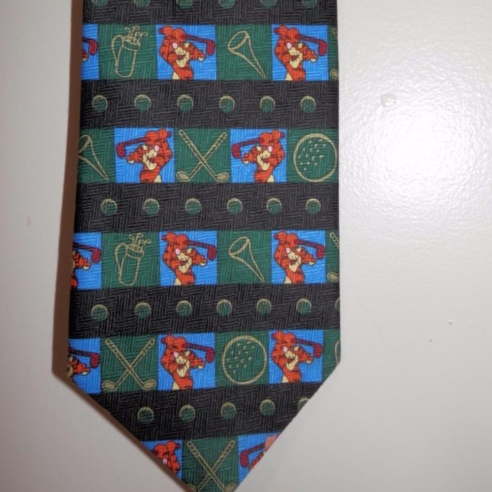 Tigger Golfing Mens Necktie Character NWOT